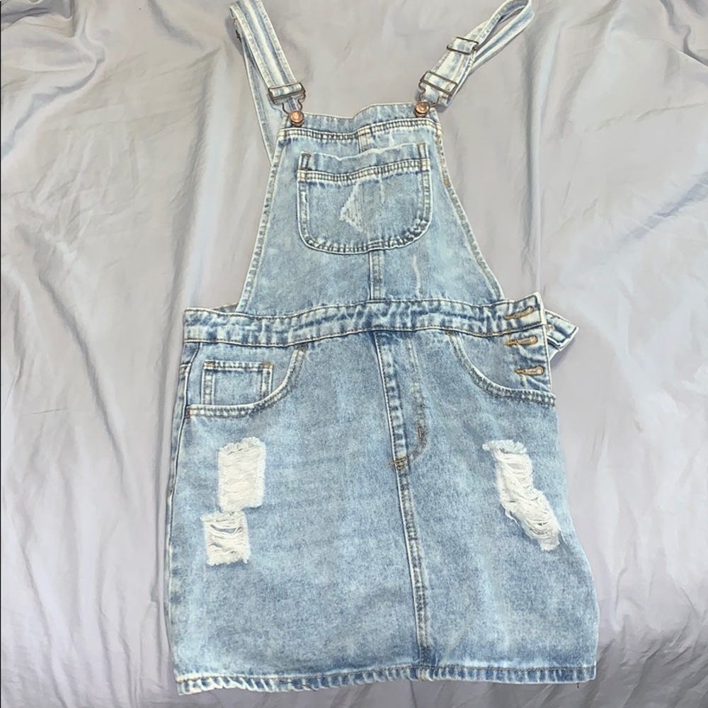 Denim Overall Skirt